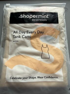 Shapermint Essentials All Day Every Day Tank Cami - Cream XXL